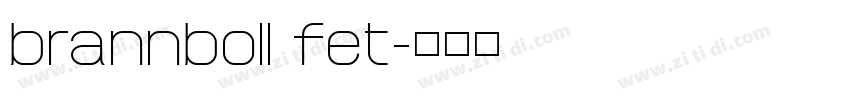 brannboll fet字体转换